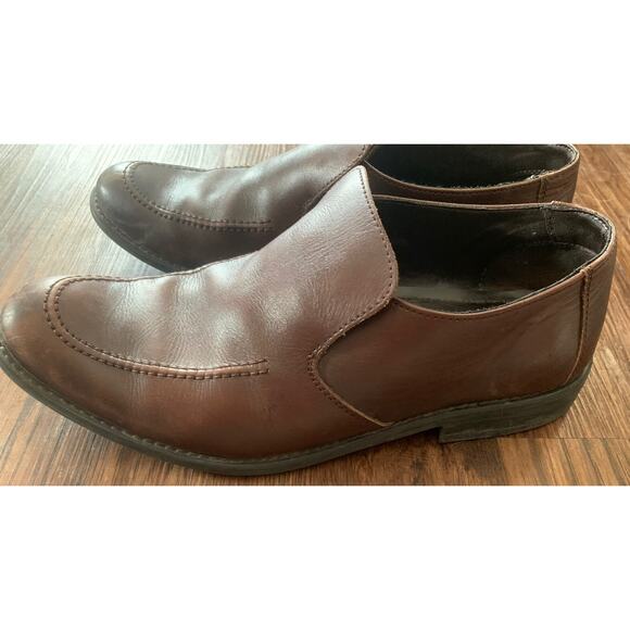 Vito Rossi Oxford Shoes Mens Size 10.5 Italian Leather Chestnut Brown Dress Shoe - Picture 5 of 12